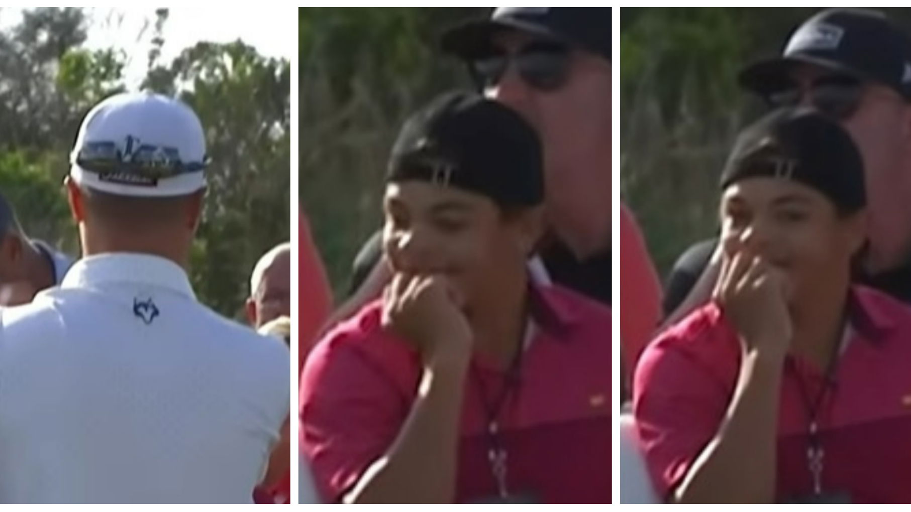 Tiger Woods' almost unrecognisable son Charlie Woods has NO TIME for JT's needle